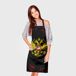 Фартук кулинарный Краски Россия герб, цвет: 3D-принт — фото 2