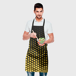Фартук кулинарный Жёлтые квадраты, цвет: 3D-принт — фото 2