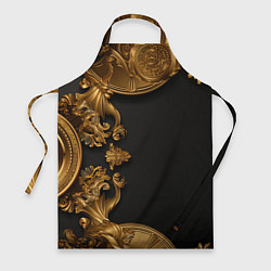 Фартук кулинарный Золотые объемные узоры, цвет: 3D-принт