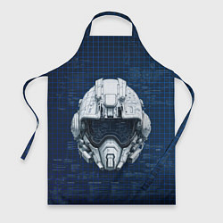 Фартук кулинарный Шлем пилота космического корабля, цвет: 3D-принт