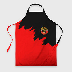 Фартук кулинарный СССР красный стиль силы, цвет: 3D-принт