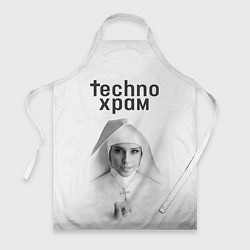 Фартук Techno храм монашка улыбается