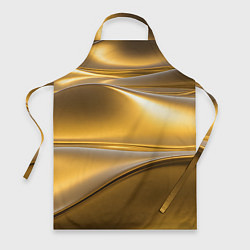 Фартук кулинарный Золотые волны металла, цвет: 3D-принт