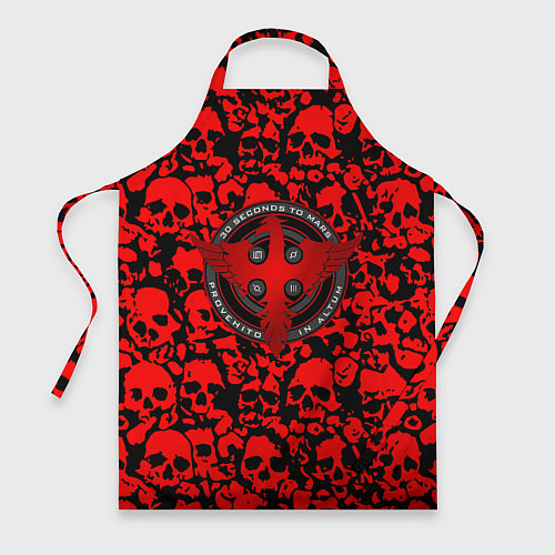 Фартук Thirty Seconds to Mars skull pattern / 3D-принт – фото 1