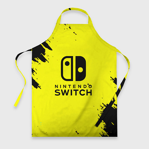Фартук Nintendo switch краски на жёлтом / 3D-принт – фото 1