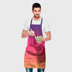 Фартук кулинарный Полосный градиент, цвет: 3D-принт — фото 2