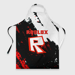 Фартук кулинарный Roblox logo краски мобайл гейм, цвет: 3D-принт