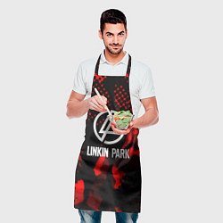 Фартук кулинарный Linkin park краски текстуры, цвет: 3D-принт — фото 2