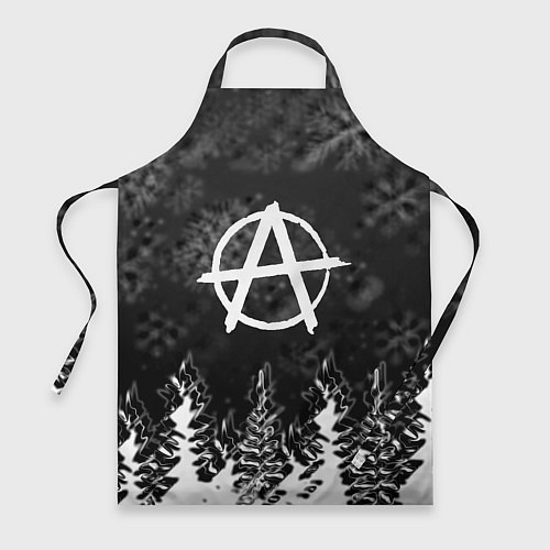Фартук Anarchy winter gray / 3D-принт – фото 1