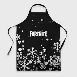 Фартук кулинарный Fortnite новый год паттерн, цвет: 3D-принт