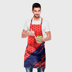 Фартук кулинарный Барселона спорт краски текстура, цвет: 3D-принт — фото 2