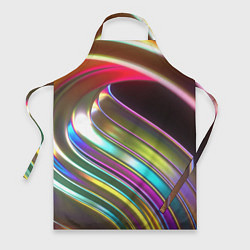 Фартук кулинарный Неоновый крученный металл разноцветный, цвет: 3D-принт