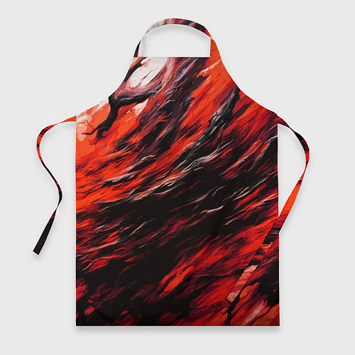 Фартук Чёрная и красная буря / 3D-принт – фото 1