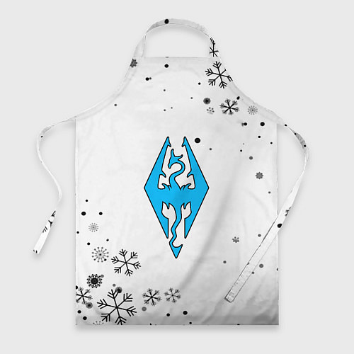 Фартук Skyrim logo winter / 3D-принт – фото 1