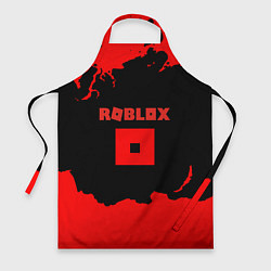 Фартук кулинарный Roblox краски красные, цвет: 3D-принт