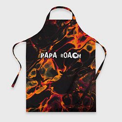 Фартук кулинарный Papa Roach red lava, цвет: 3D-принт