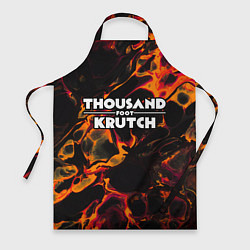 Фартук кулинарный Thousand Foot Krutch red lava, цвет: 3D-принт