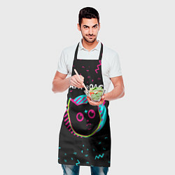Фартук кулинарный Papa Roach - rock star cat, цвет: 3D-принт — фото 2