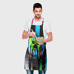 Фартук кулинарный Неоновый Крипер - Майнкрафт, цвет: 3D-принт — фото 2