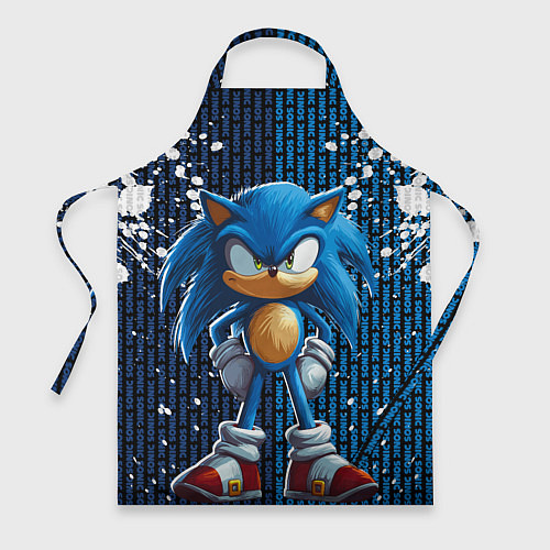 Фартук Sonic - splash and logo / 3D-принт – фото 1