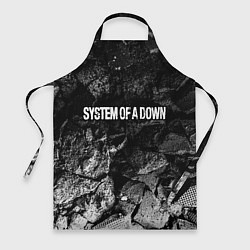 Фартук кулинарный System of a Down black graphite, цвет: 3D-принт