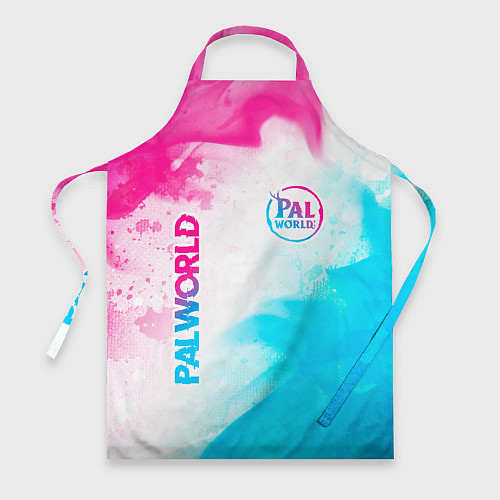 Фартук Palworld neon gradient style вертикально / 3D-принт – фото 1