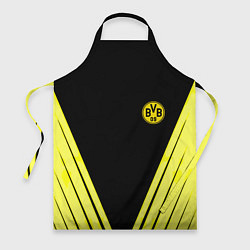 Фартук кулинарный Borussia geometry yellow, цвет: 3D-принт