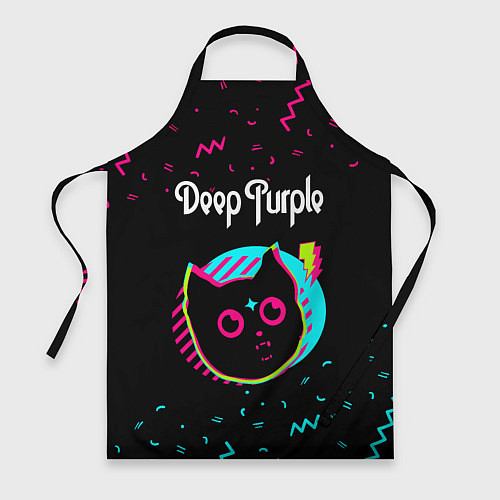 Фартук Deep Purple - rock star cat / 3D-принт – фото 1