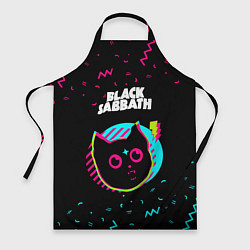 Фартук кулинарный Black Sabbath - rock star cat, цвет: 3D-принт