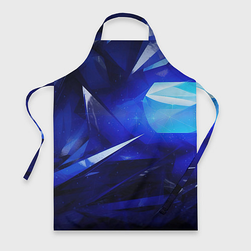 Фартук Black and blue abstract background sport style / 3D-принт – фото 1