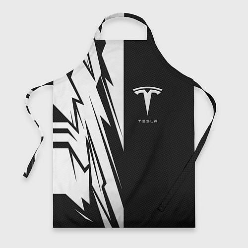 Фартук Tesla - carbon texture / 3D-принт – фото 1
