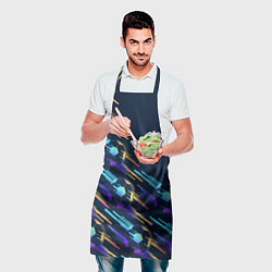 Фартук кулинарный Valencia градиентные мячи, цвет: 3D-принт — фото 2