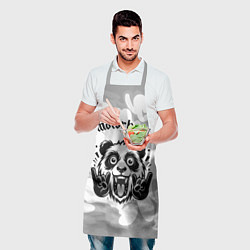 Фартук кулинарный Motorhead рок панда на светлом фоне, цвет: 3D-принт — фото 2