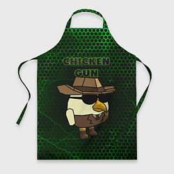 Фартук кулинарный Chicken gun green, цвет: 3D-принт