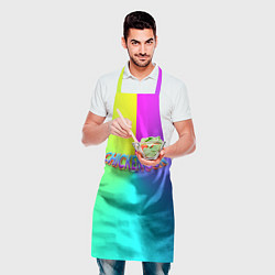 Фартук кулинарный Палитра чикен ган, цвет: 3D-принт — фото 2