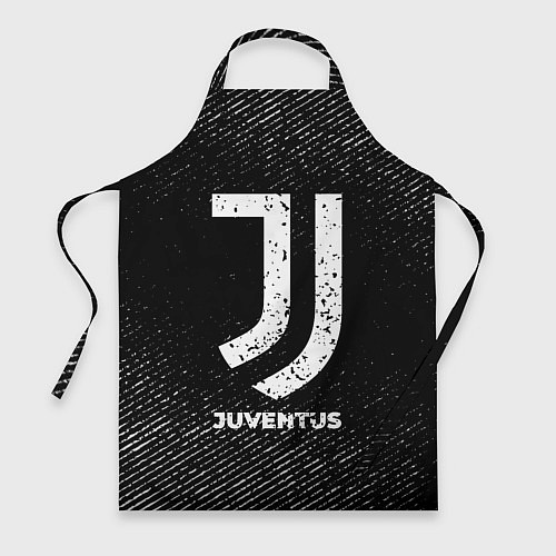 Фартук Juventus с потертостями на темном фоне / 3D-принт – фото 1