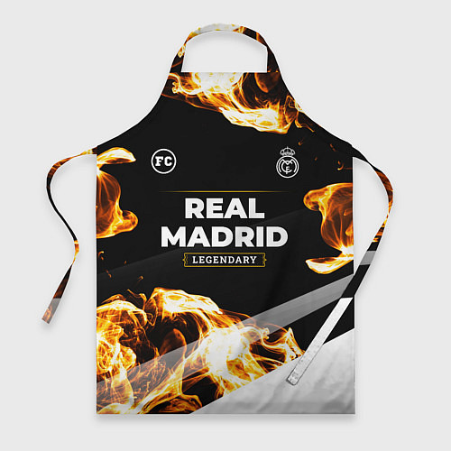 Фартук Real Madrid legendary sport fire / 3D-принт – фото 1