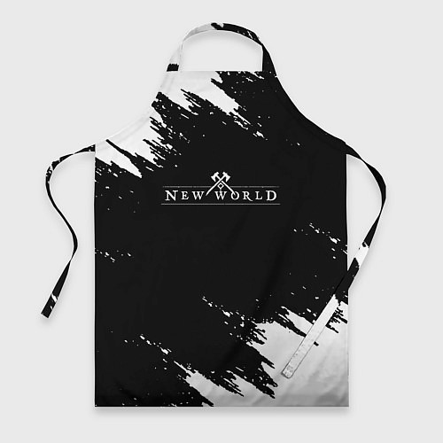 Фартук New world штрихи красок / 3D-принт – фото 1