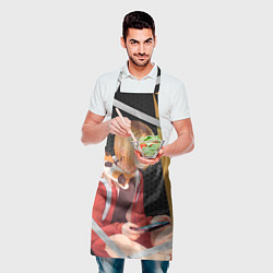 Фартук кулинарный Кенма Козуме из Волейбола, цвет: 3D-принт — фото 2