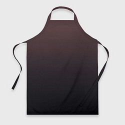 Фартук кулинарный Градиент тёмный бордовый, цвет: 3D-принт
