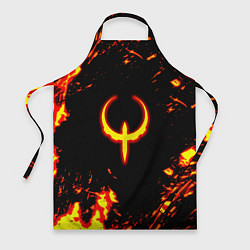 Фартук кулинарный Quake fire logo, цвет: 3D-принт