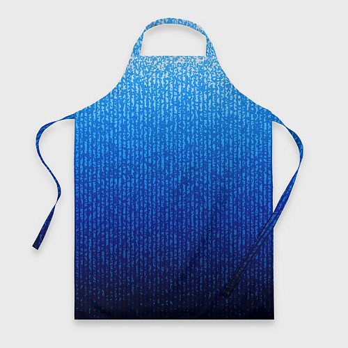 Фартук Сине-голубой в вертикальную полоску / 3D-принт – фото 1