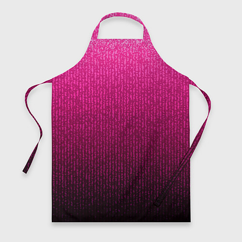 Фартук Яркий розовый градиент полоска / 3D-принт – фото 1