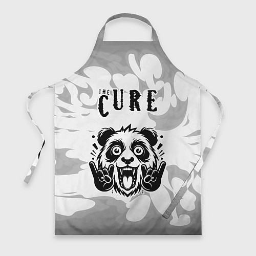 Фартук The Cure рок панда на светлом фоне / 3D-принт – фото 1