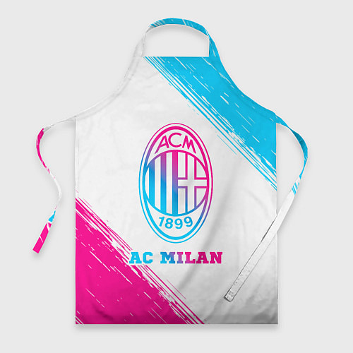 Фартук AC Milan neon gradient style / 3D-принт – фото 1
