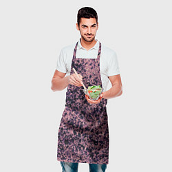 Фартук кулинарный Абстрактный брызги сине-розовый, цвет: 3D-принт — фото 2