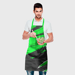 Фартук кулинарный PSG sport green, цвет: 3D-принт — фото 2