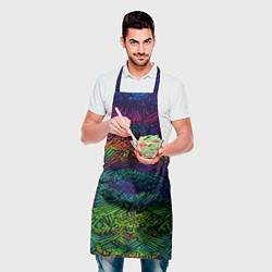 Фартук кулинарный Мистический неоновый паттерн, цвет: 3D-принт — фото 2