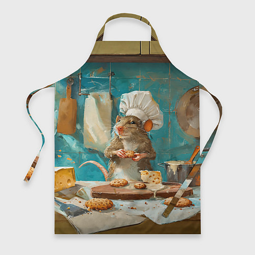 Фартук Крыса шеф повар на кухне / 3D-принт – фото 1