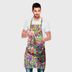 Фартук кулинарный Разноцветная мелкая мозаика, цвет: 3D-принт — фото 2